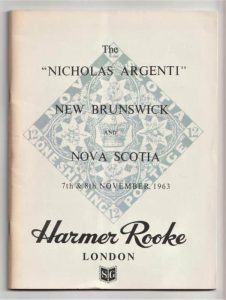 The "Nicholas Argenti" New Brunswick and Nova Scotia