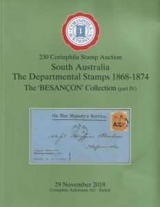 South Australia The Departmental Stamps 1868-1874