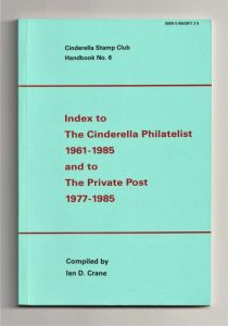 Index to The Cinderella Philatelist 1961-1985