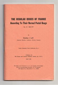 The Regular Issues of France According to their Normal Postal Usage