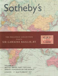 The Philatelic Collection formed by Sir Gawaine Baillie