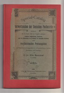 Special-Catalog der Postwertzeichen der Deutschen Postbezirke
