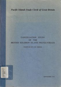 Cancellation Study of the British Solomon Island Protectorate
