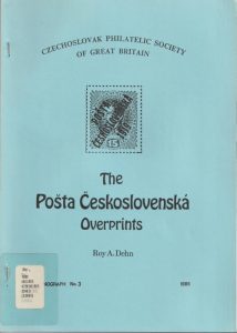 The Pošta Českoslovanská Overprints