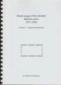 Postal usage of the decimal Machin series 1971-1996