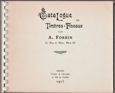 Catalogue de Timbres-Fiscaux