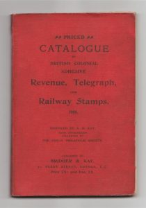 Priced Catalogue of British Colonial Adhesive Revenue