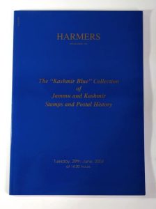 The "Kashmir Blue" Collection of Jammu and Kashmir Stamps and Postal History