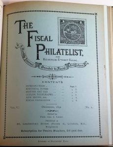 The Fiscal Philatelist and Revenue Stamp Guide