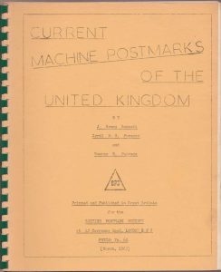 Current Machine Postmarks of the United Kingdom