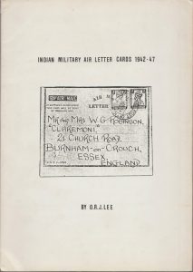 Indian Military Air Letter Cards 1942-47