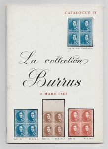 La Collection Burrus de Belgique et du Congo Belge