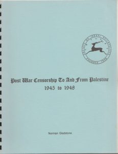 Post War Censorship To and From Palestine 1945 to 1948