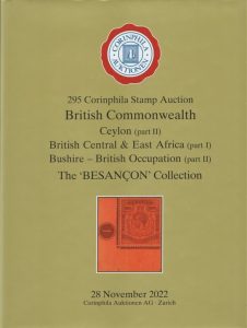 British Commonwealth, Ceylon (part II), British Central & East Africa (part I), Bushire - British Occupation (part II)