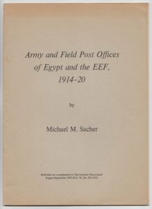 Army and Field Post Offices of Egypt and the EEF, 1914-20