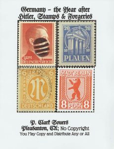 Germany - the Year after Hitler, Stamps & Forgeries