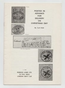 Posted in Advance for Delivery on Christmas Day 1902-1909
