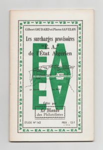 Les surcharges provisoires "E.A." de l'État Algérien