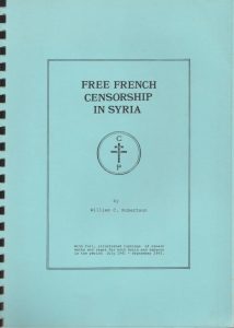 Free French Censorship in Syria