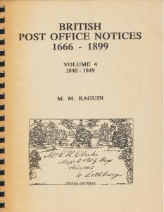 British Post Office Notices 1666-1899