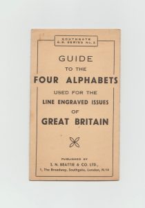 Guide to the Four Alphabets used for the Line Engraved Issues of Great Britain