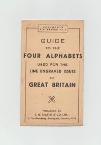 Guide to the Four Alphabets used for the Line Engraved Issues of Great Britain