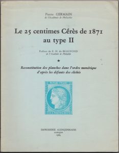 Le 25 centimes Cérès de 1871 au type II