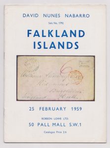 The remarkable collection of Falkland Islands formed by the late Dr. D.N. Nabarro
