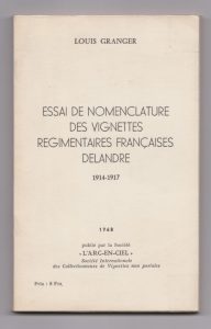 Essai de Nomenclature des Vignettes Regimentaires Françaises Delandre