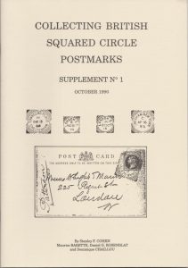 Collecting British Squared Circle Postmarks Supplement No. 1