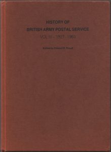 History of British Army Postal Service, Vol III