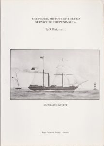 The Postal History of the P&O Service to the Peninsula