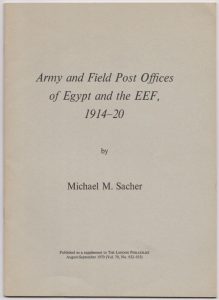 Army and Field Post Offices of Egypt and the EEF, 1914-20